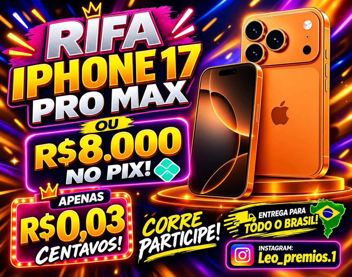 IPHONE 17 PRO MAX OU 8MIL